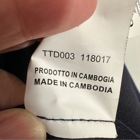 Conbipel open front jacket, navy, sparkly, sz 44 (M-L), new, Italy - Picture 14 of 14